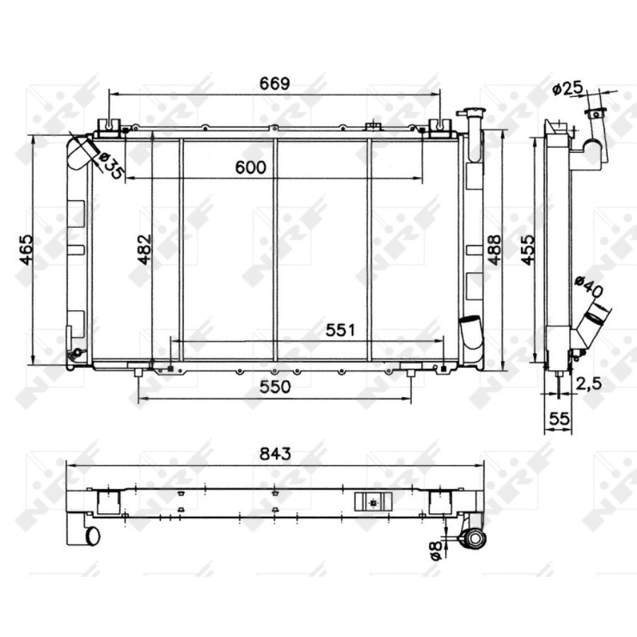Radiatore NRF 52143