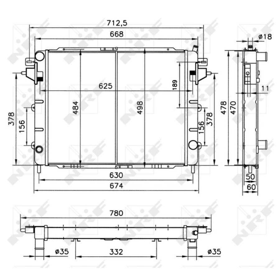 Radiatore NRF 52144