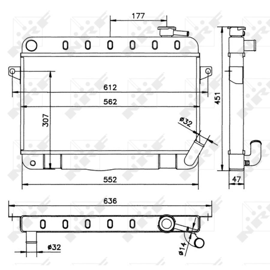 Radiatore NRF 52162
