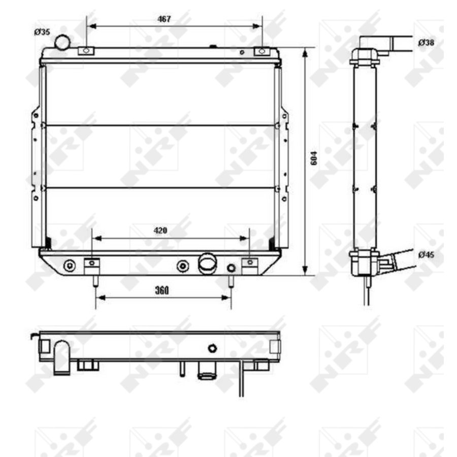 Radiatore NRF 52232