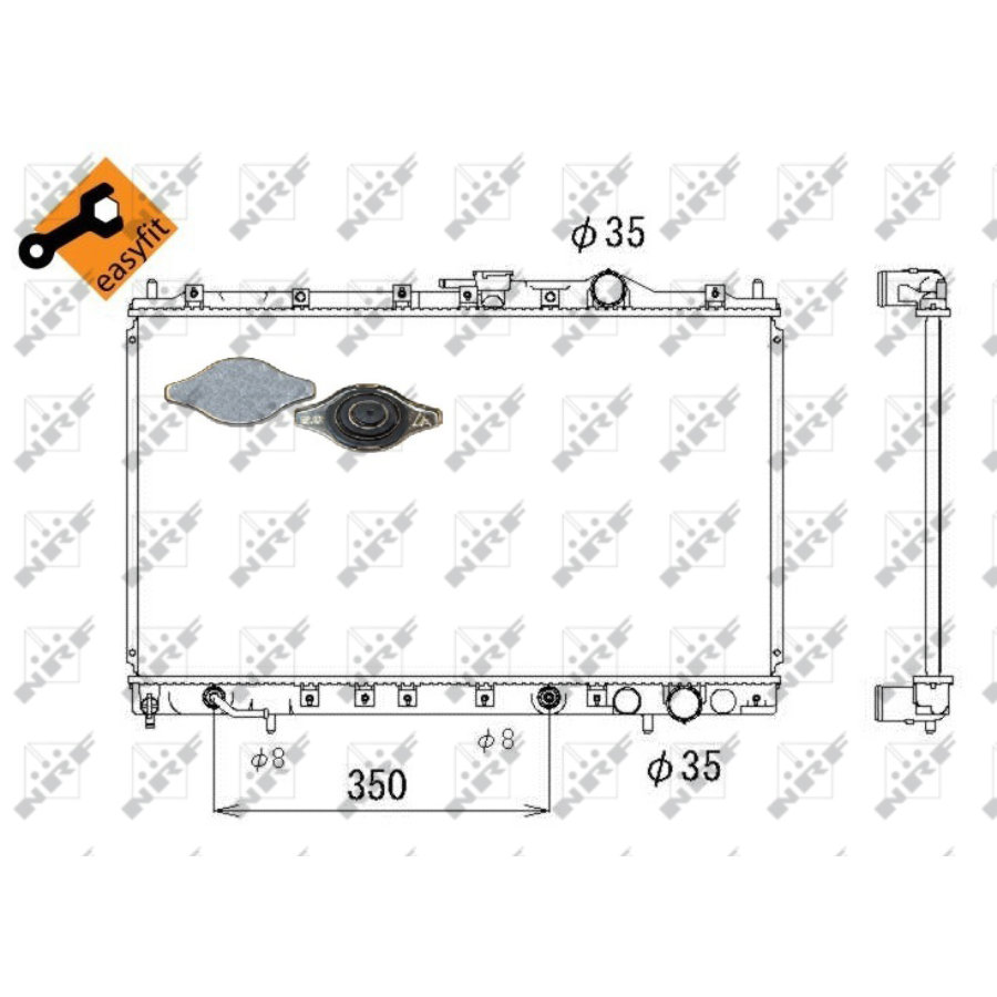 Radiatore NRF 53304 EASY FIT