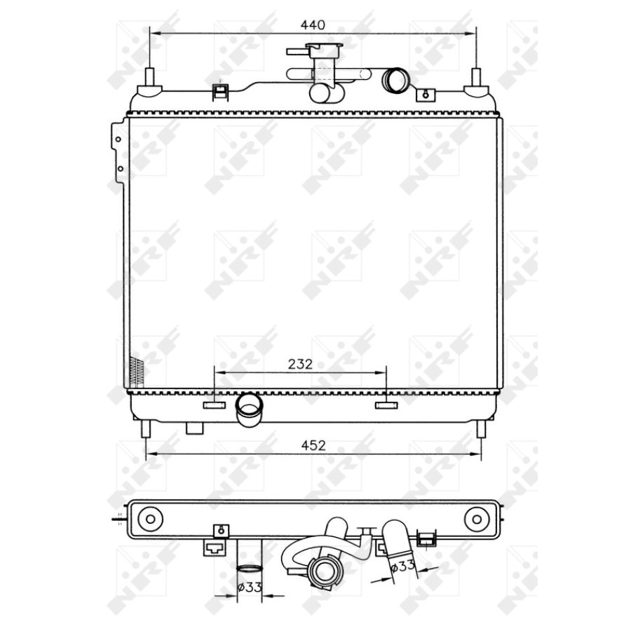 Radiatore NRF 53360