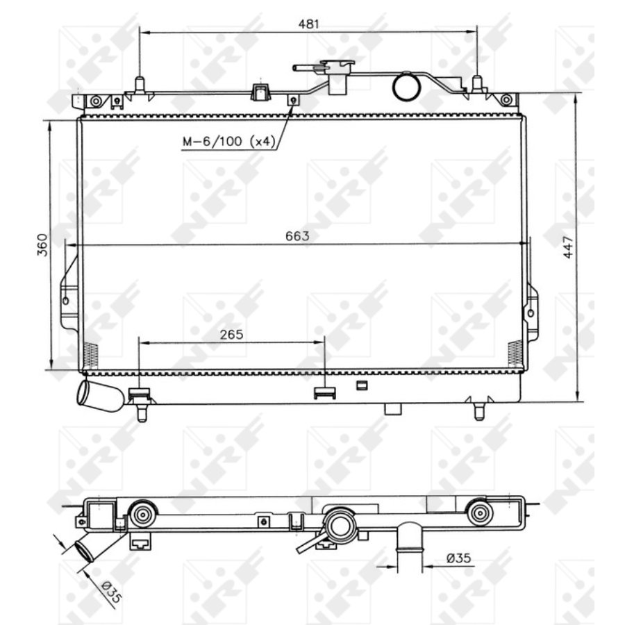 Radiatore NRF 53364