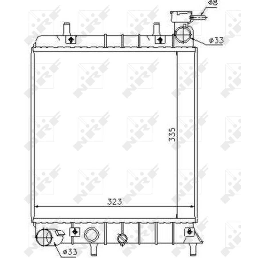 Radiatore NRF 53376