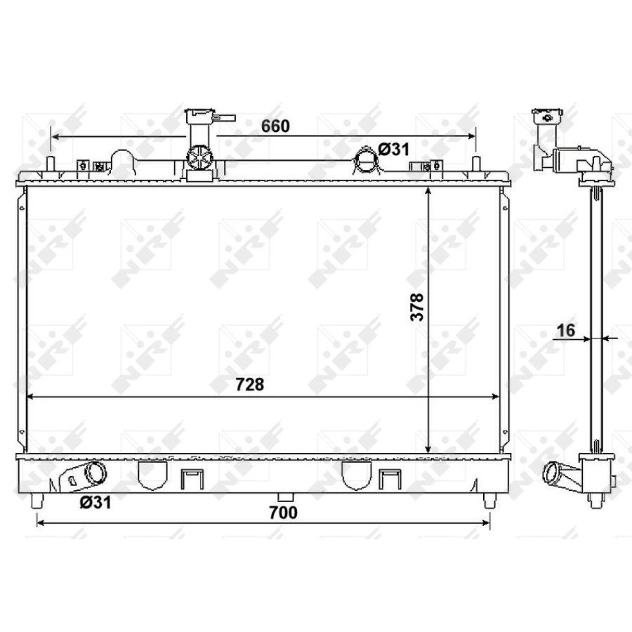 Radiatore NRF 53383