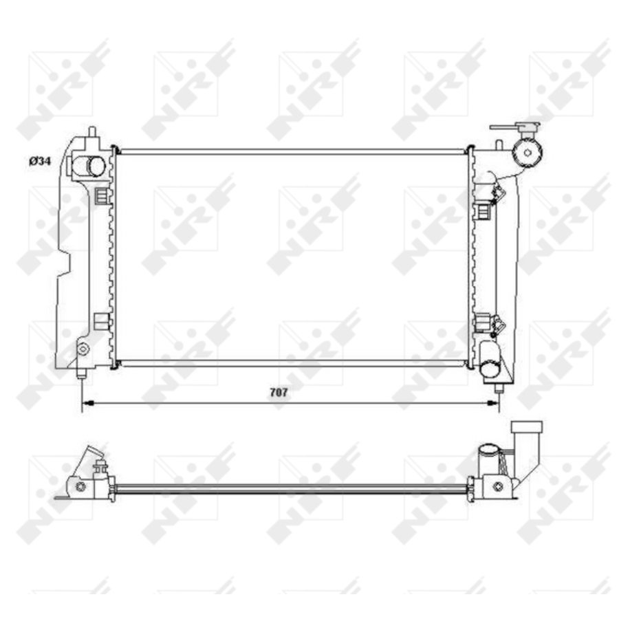 Radiatore NRF 53396 EASY FIT