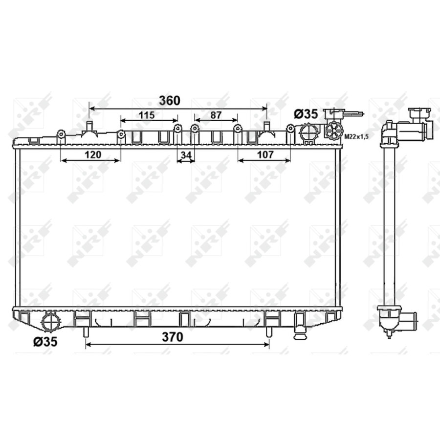 Radiatore NRF 53523