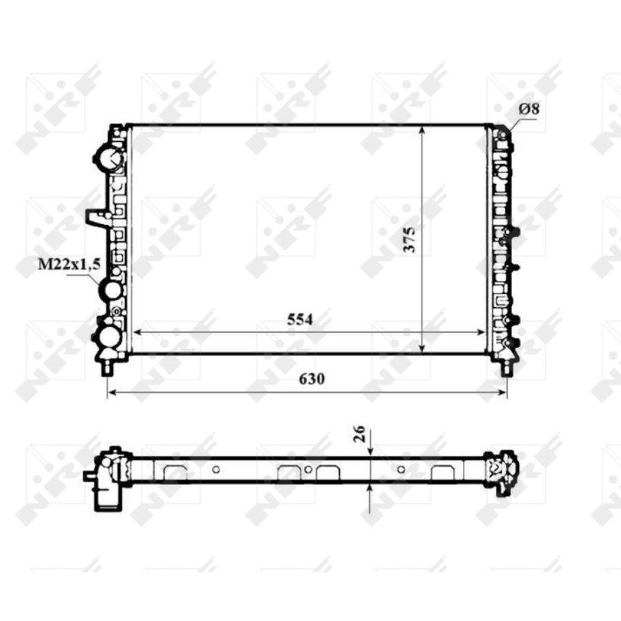 Radiatore NRF 53621