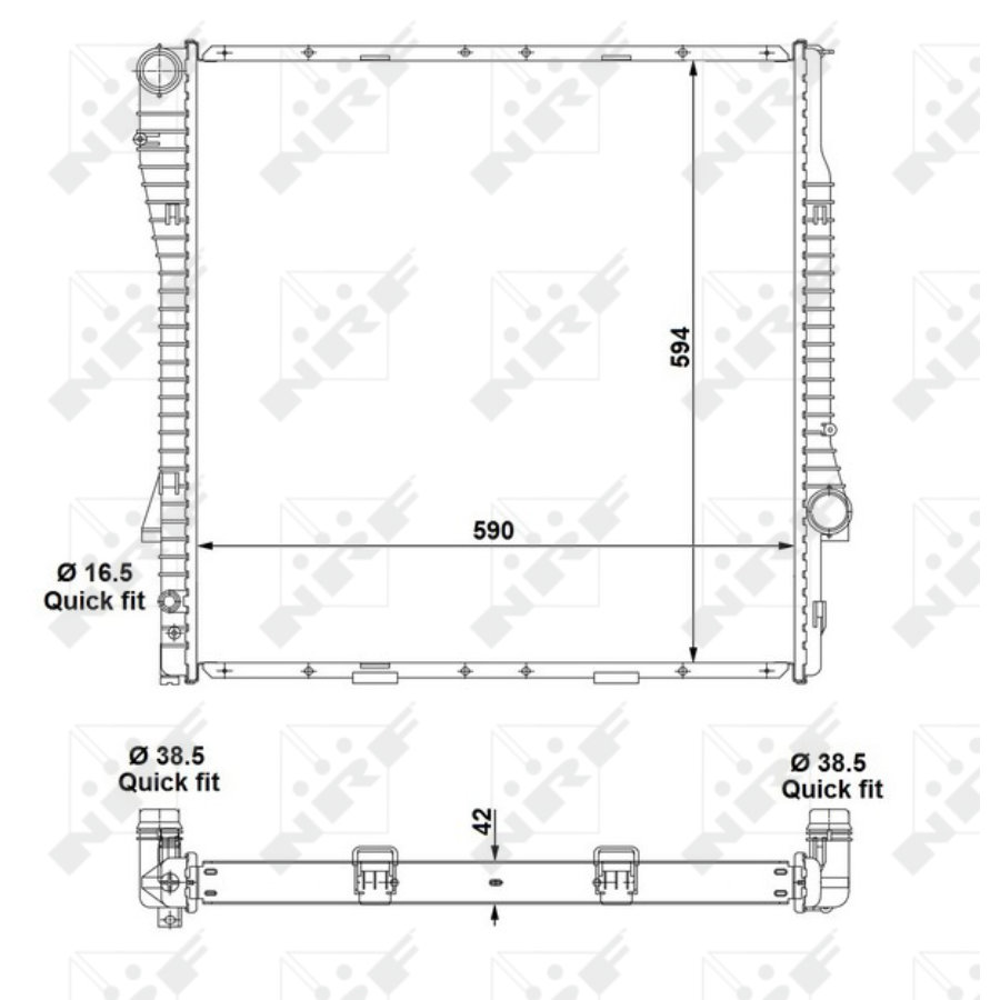 Radiatore NRF 55328