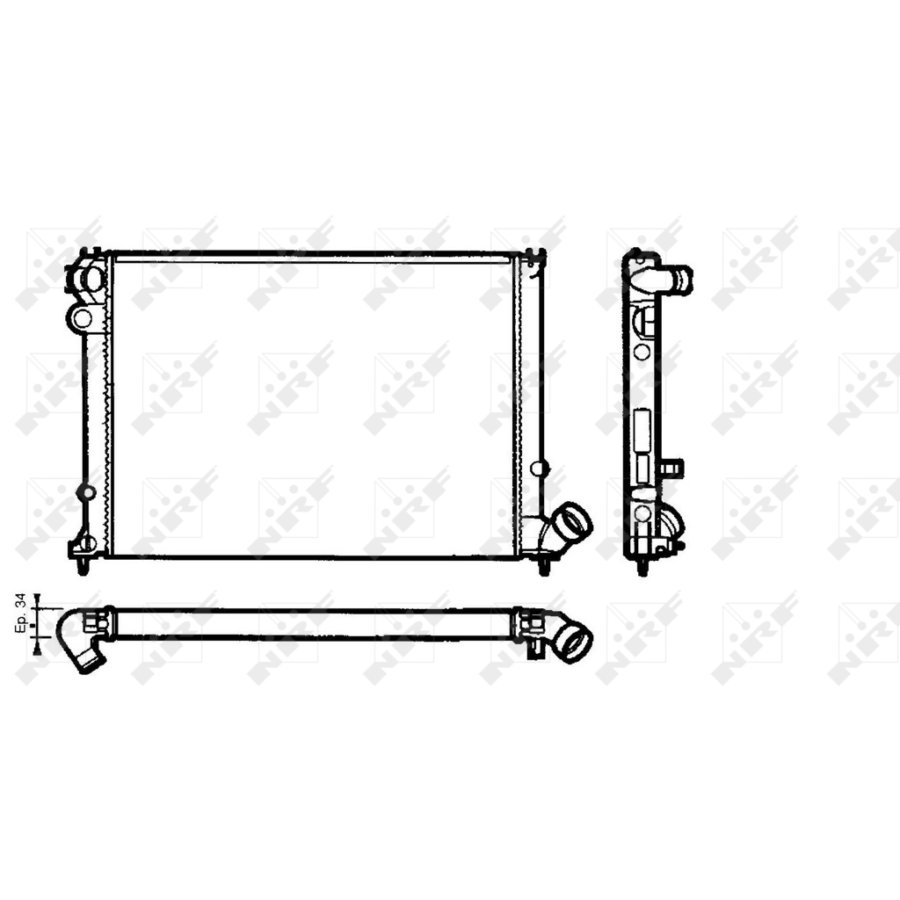 Radiatore NRF 58076