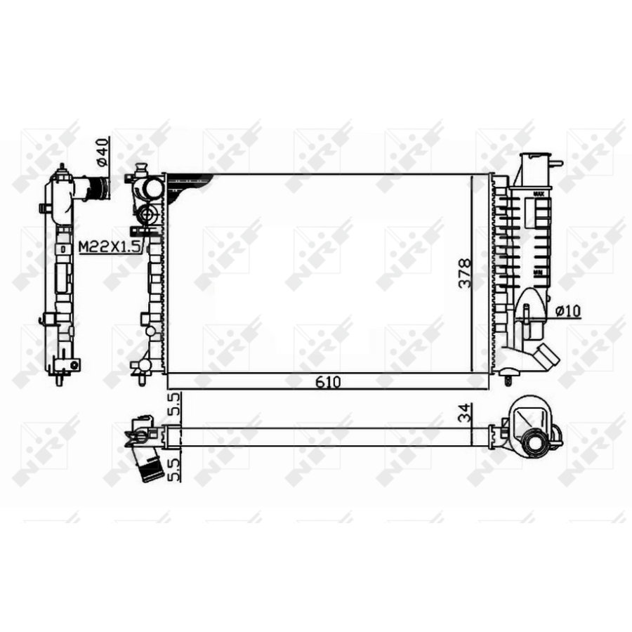 Radiatore NRF 58092