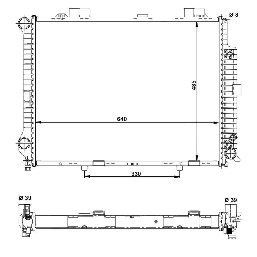 Radiatore NRF 58098 EASY FIT