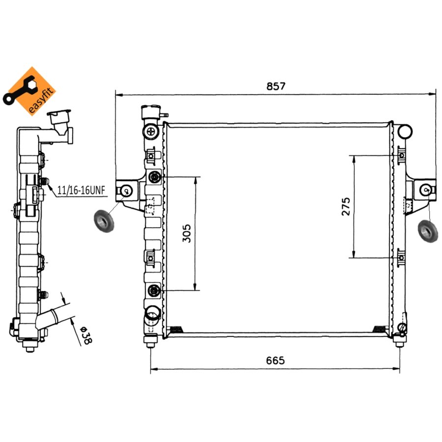 Radiatore NRF 58112 EASY FIT
