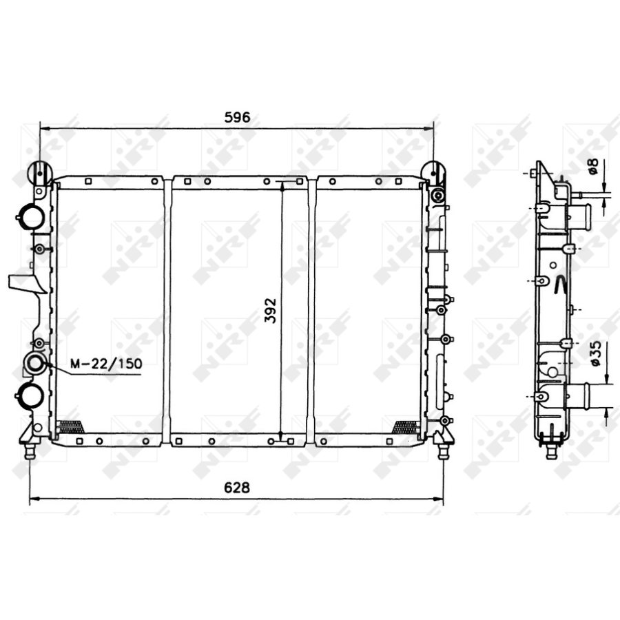 Radiatore NRF 58123