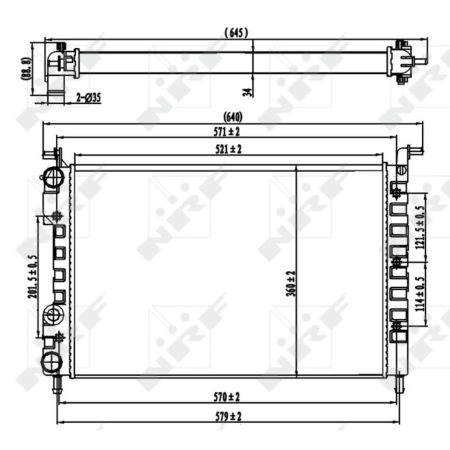 Radiatore NRF 58219