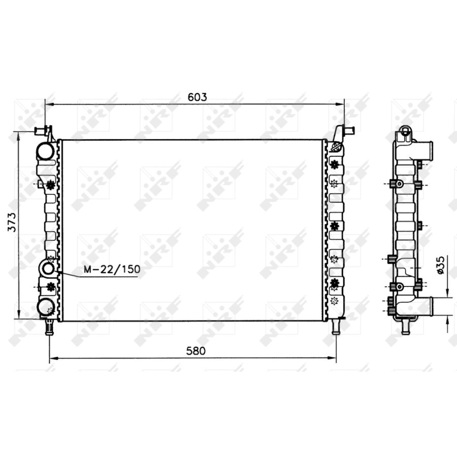 Radiatore NRF 58221