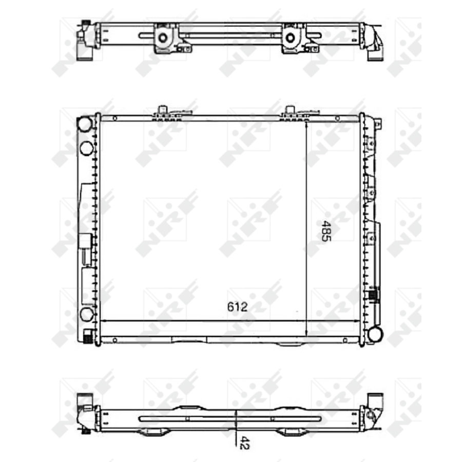 Radiatore NRF 58253 EASY FIT