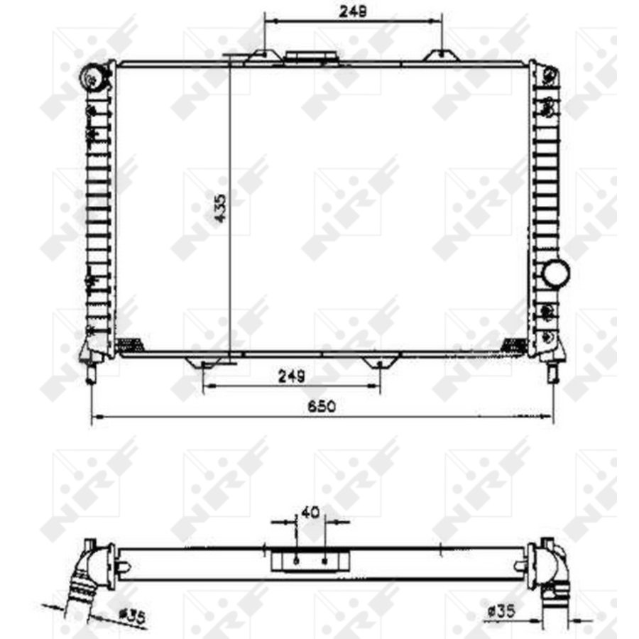 Radiatore NRF 58254