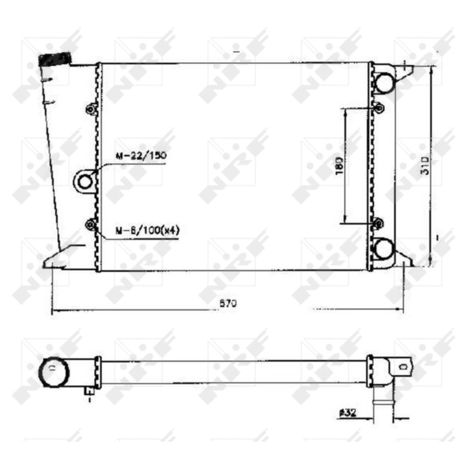 Radiatore NRF 58552