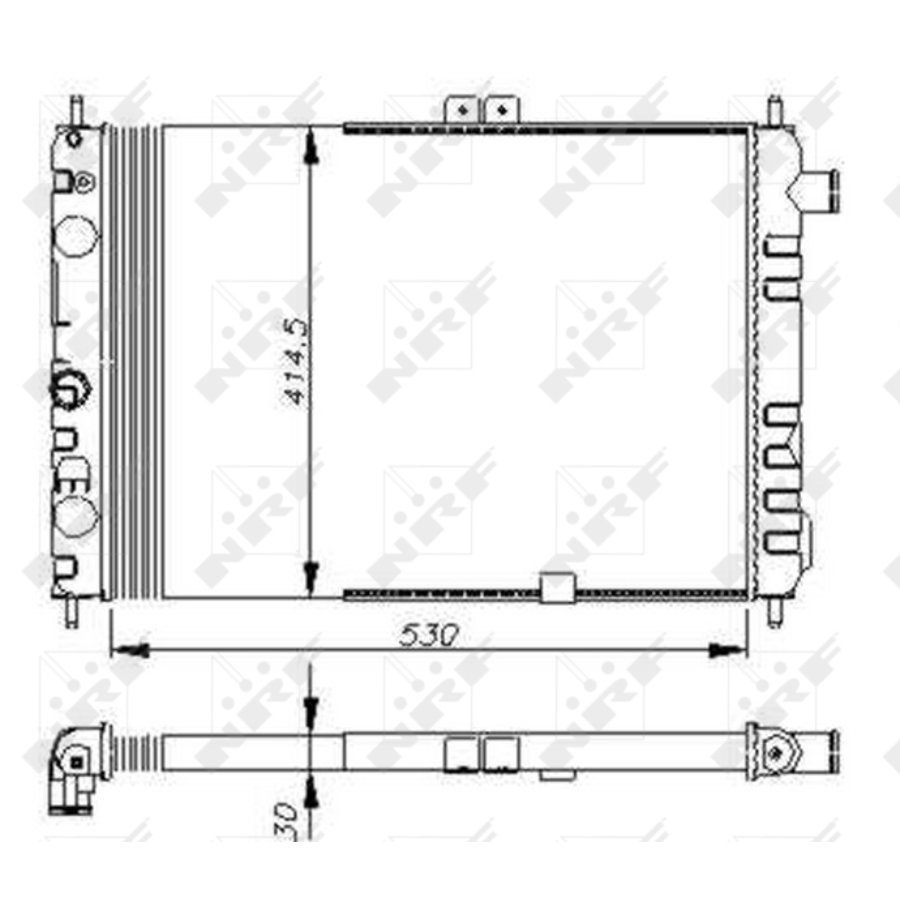 Radiatore NRF 58670