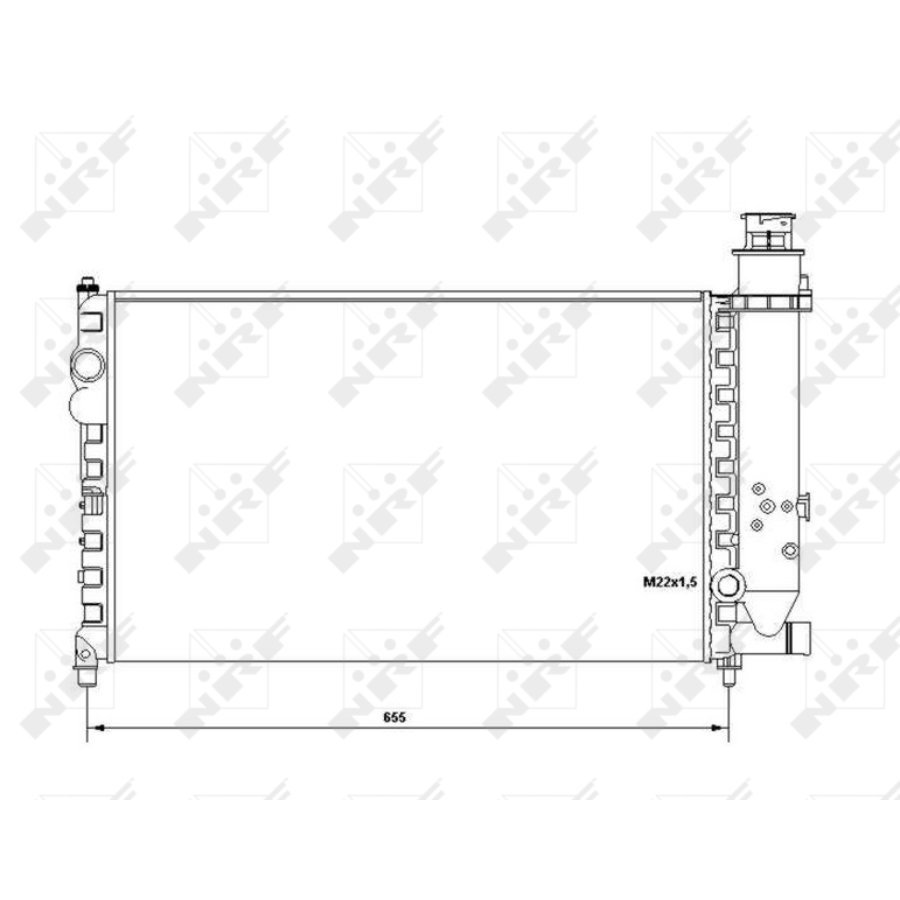 Radiatore NRF 58683