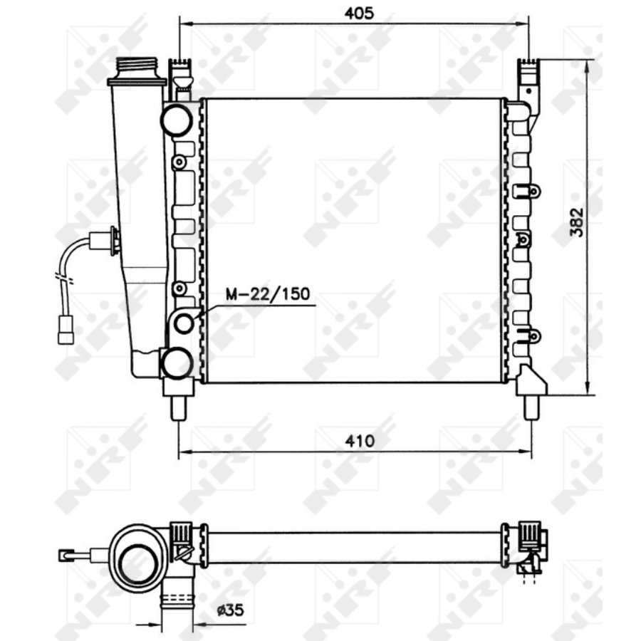 Radiatore NRF 58731