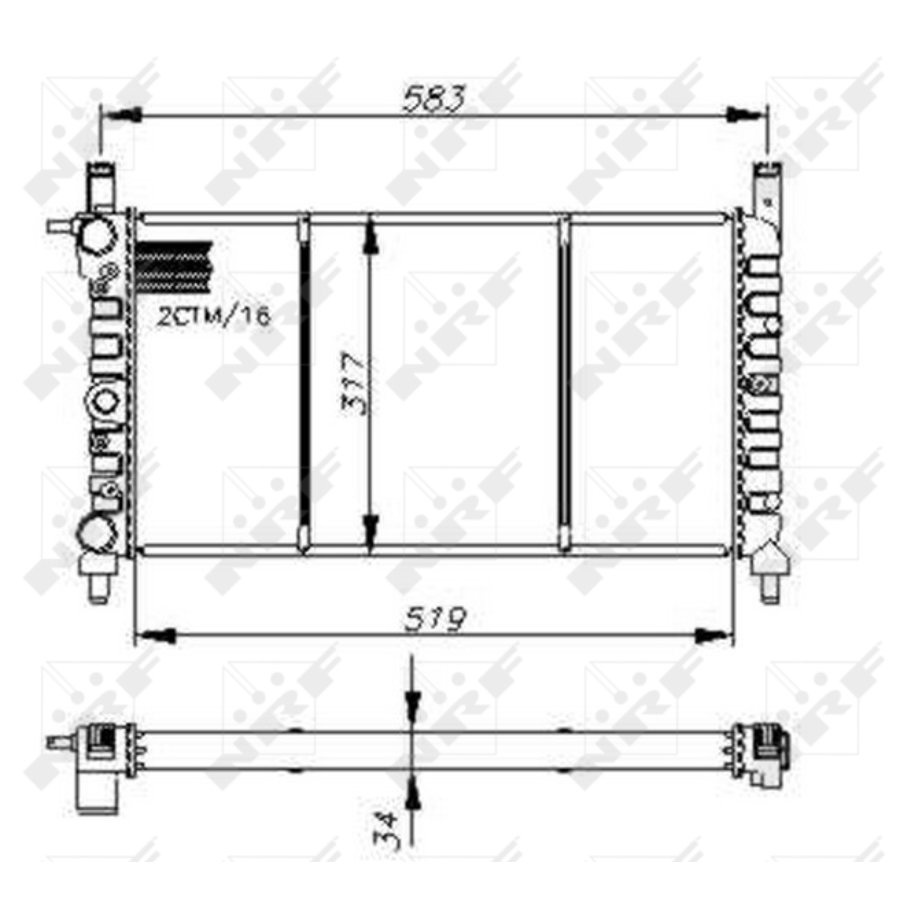Radiatore NRF 58732