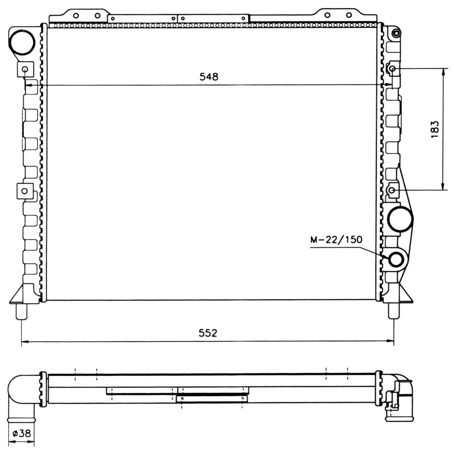 Radiatore NRF 58743