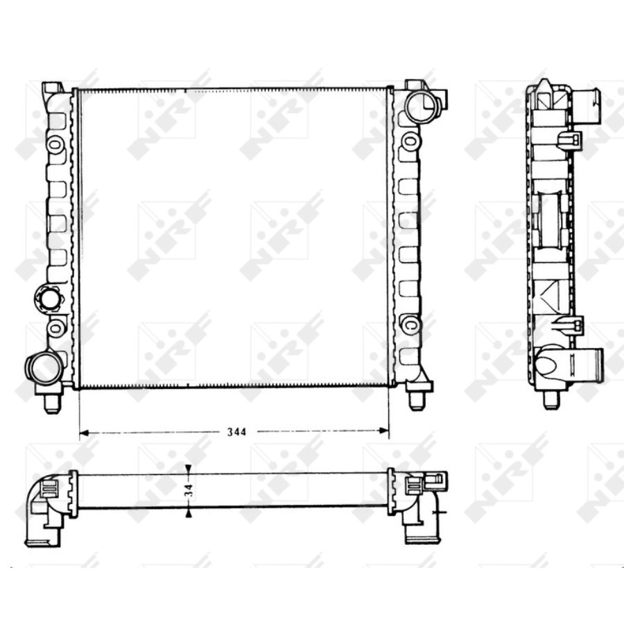 Radiatore NRF 58766