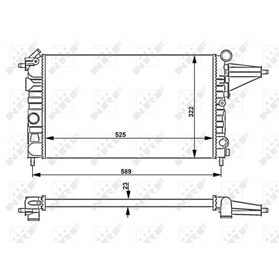 Radiatore NRF 58775