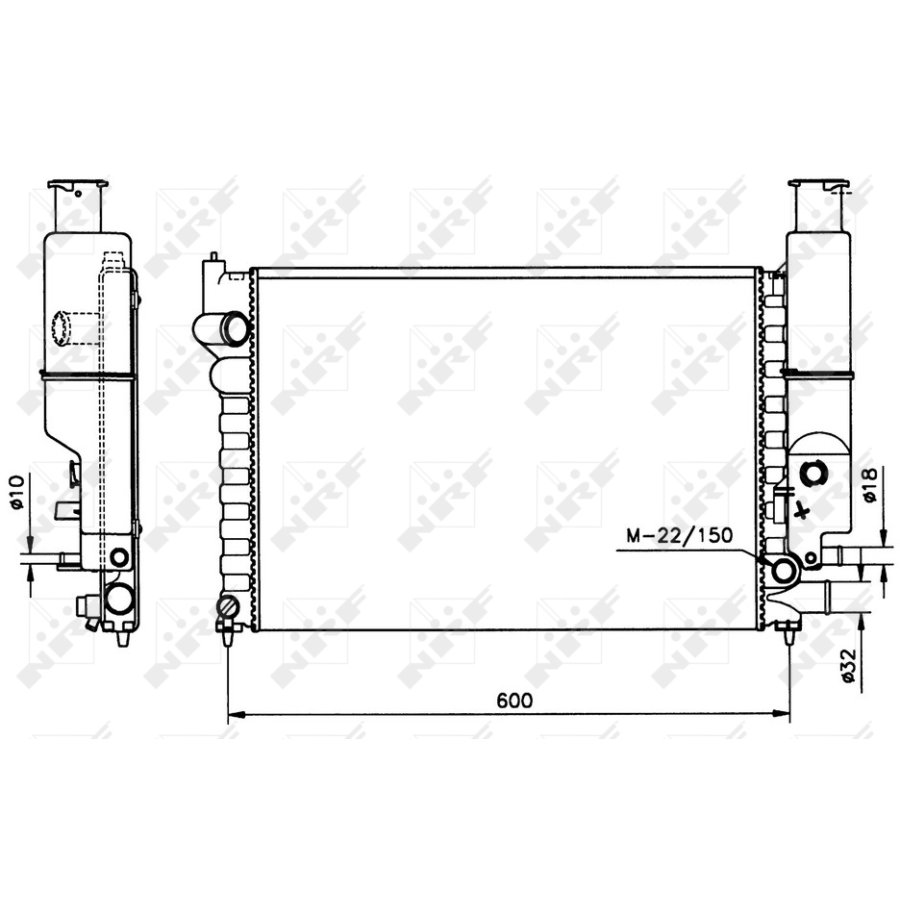 Radiatore NRF 58802