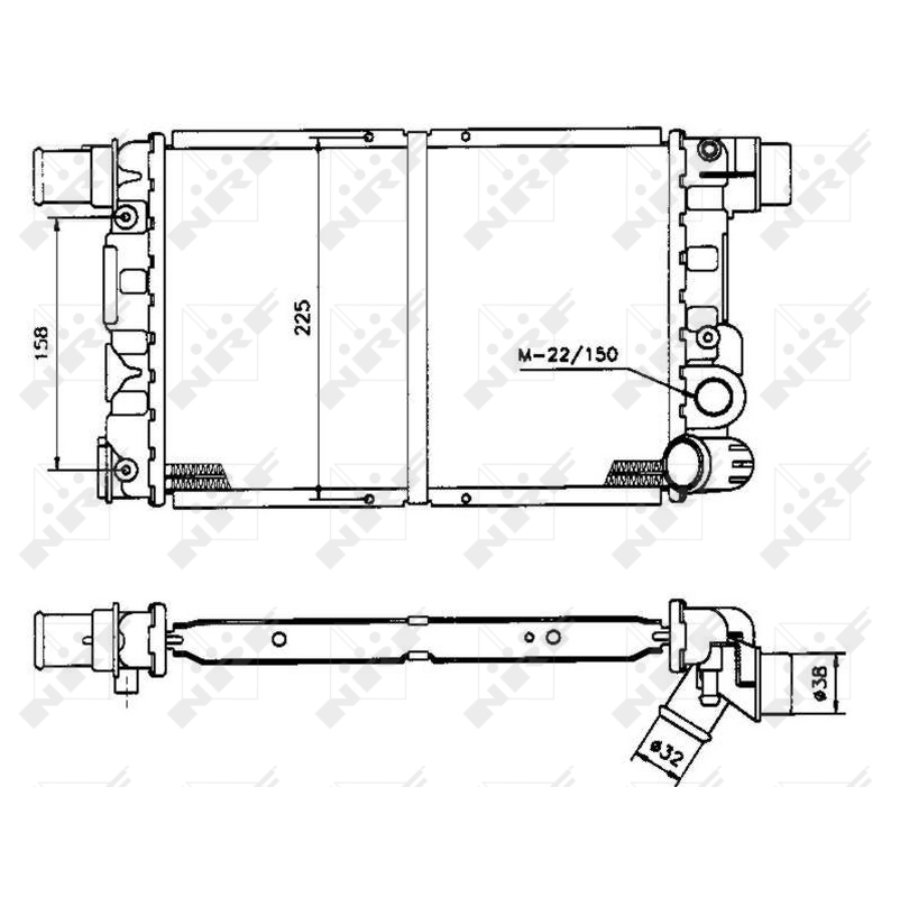 Radiatore NRF 58844