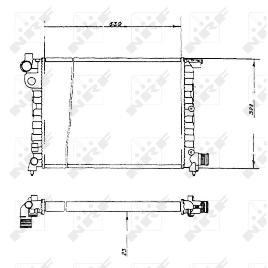 Radiatore NRF 58893