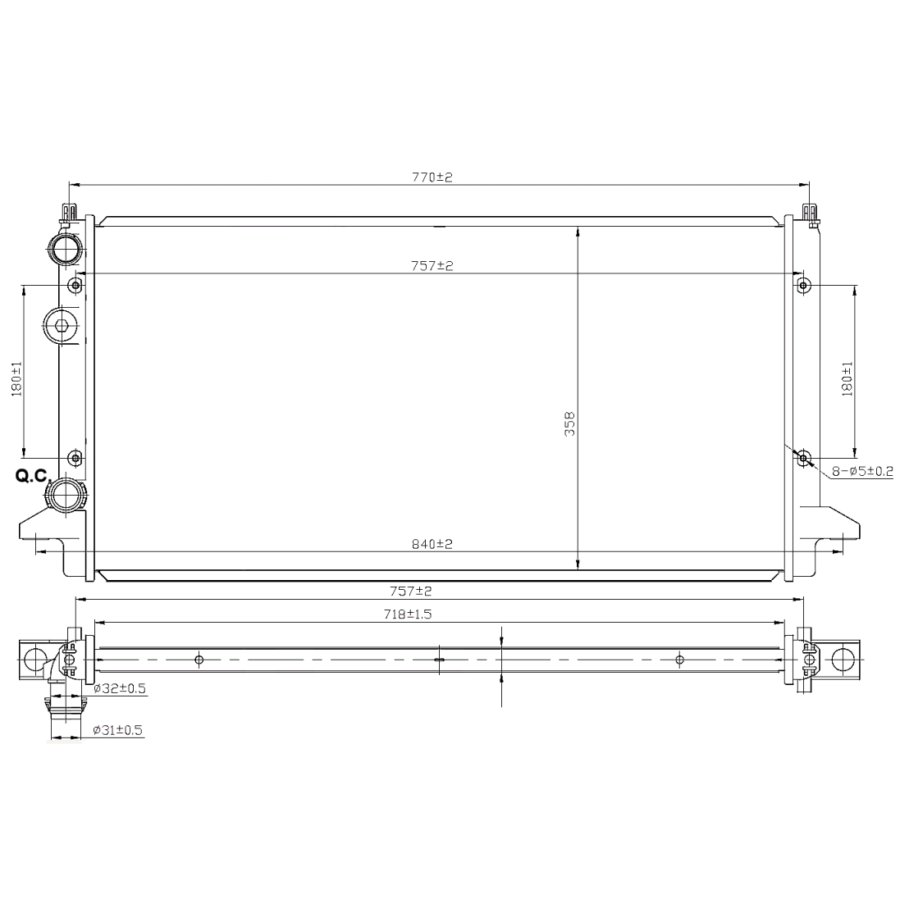 Radiatore NRF 58950