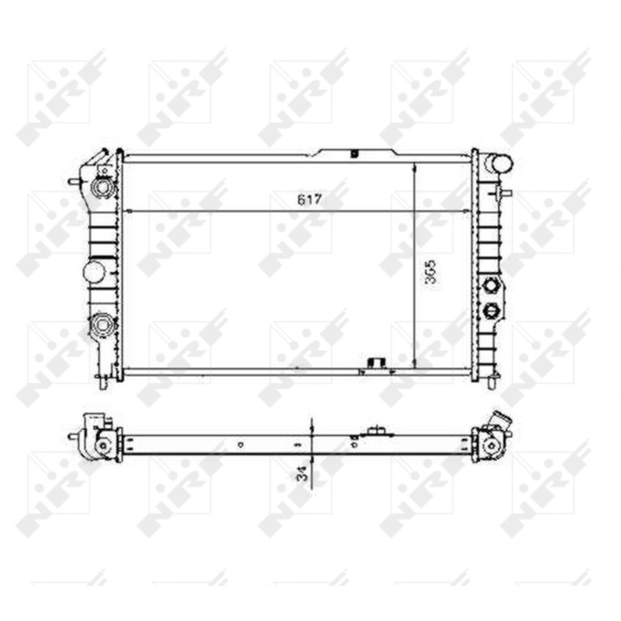 Radiatore NRF 58973 EASY FIT