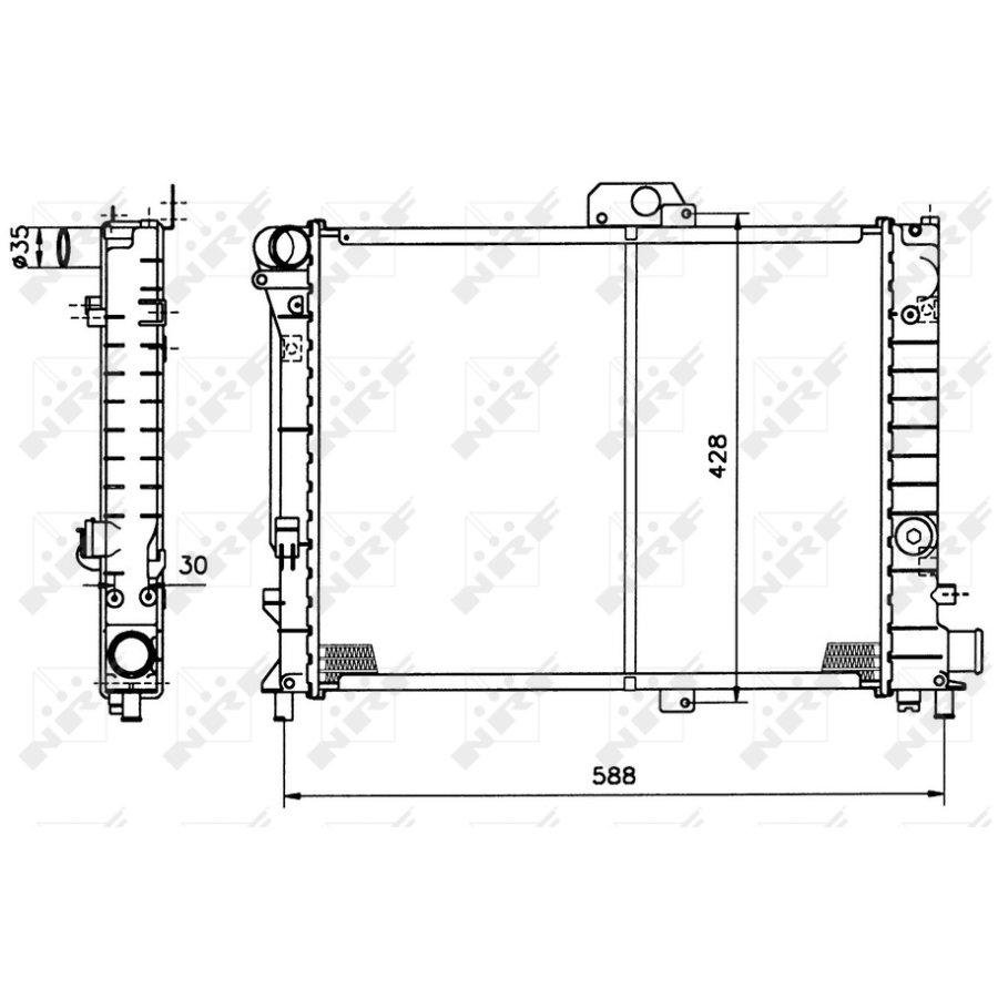Radiatore NRF 504140