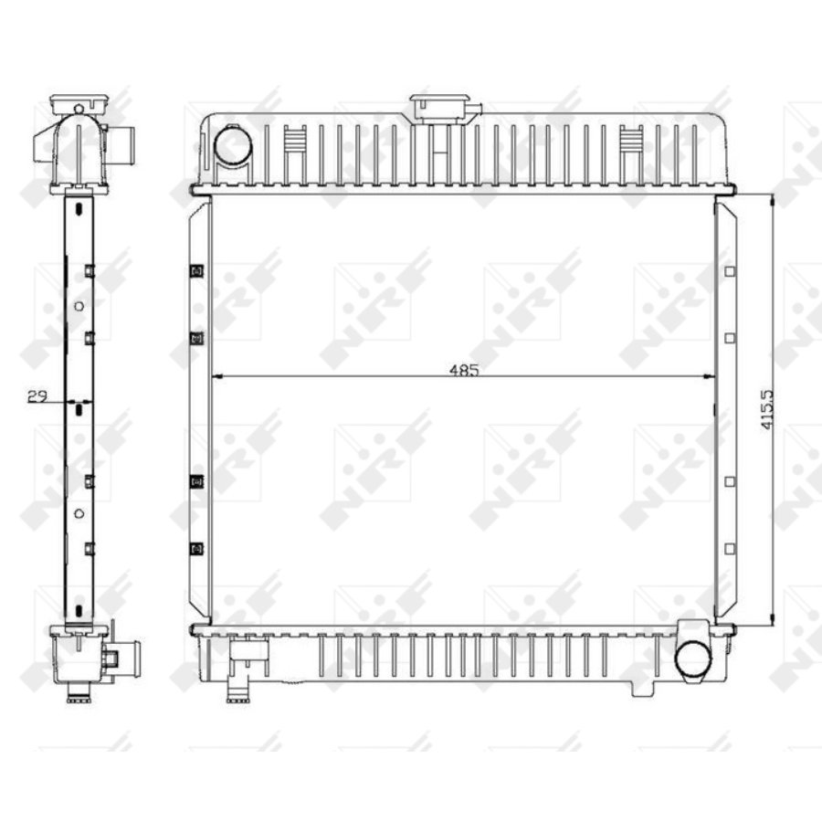 Radiatore NRF 504250 EASY FIT