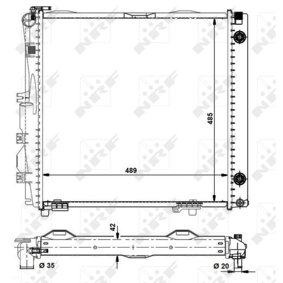 Radiatore NRF 504258 EASY FIT