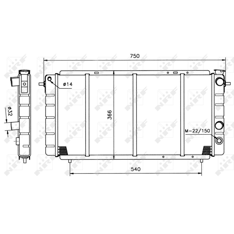 Radiatore NRF 507333