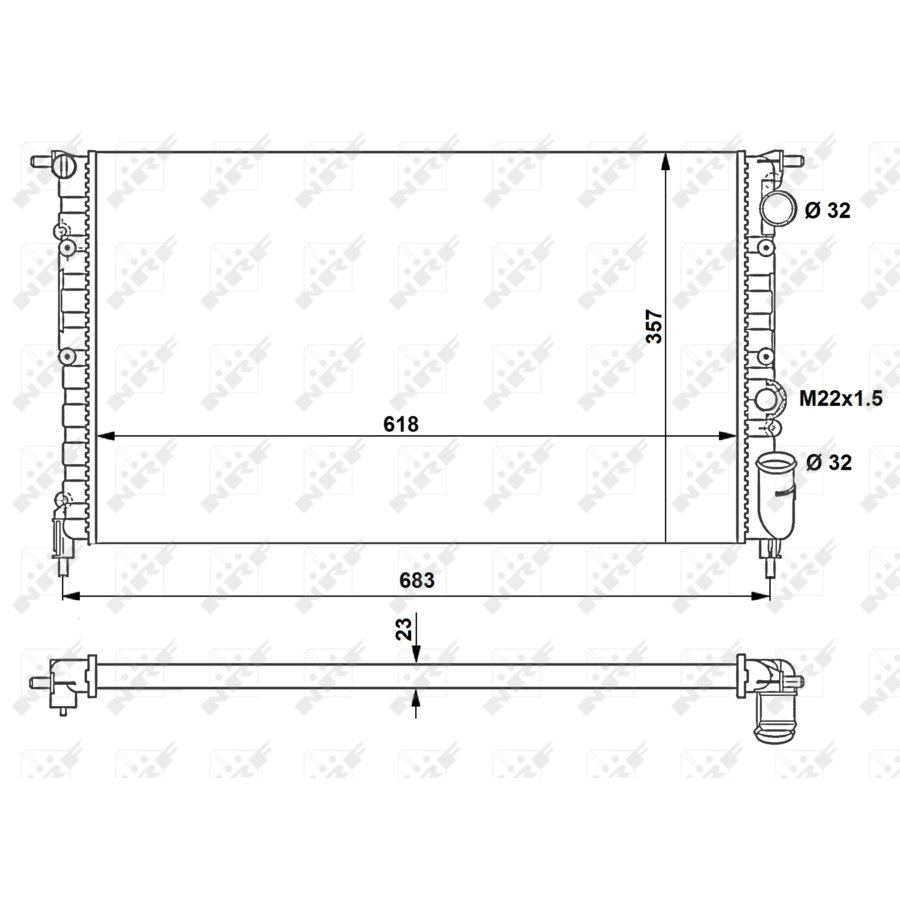 Radiatore NRF 507465