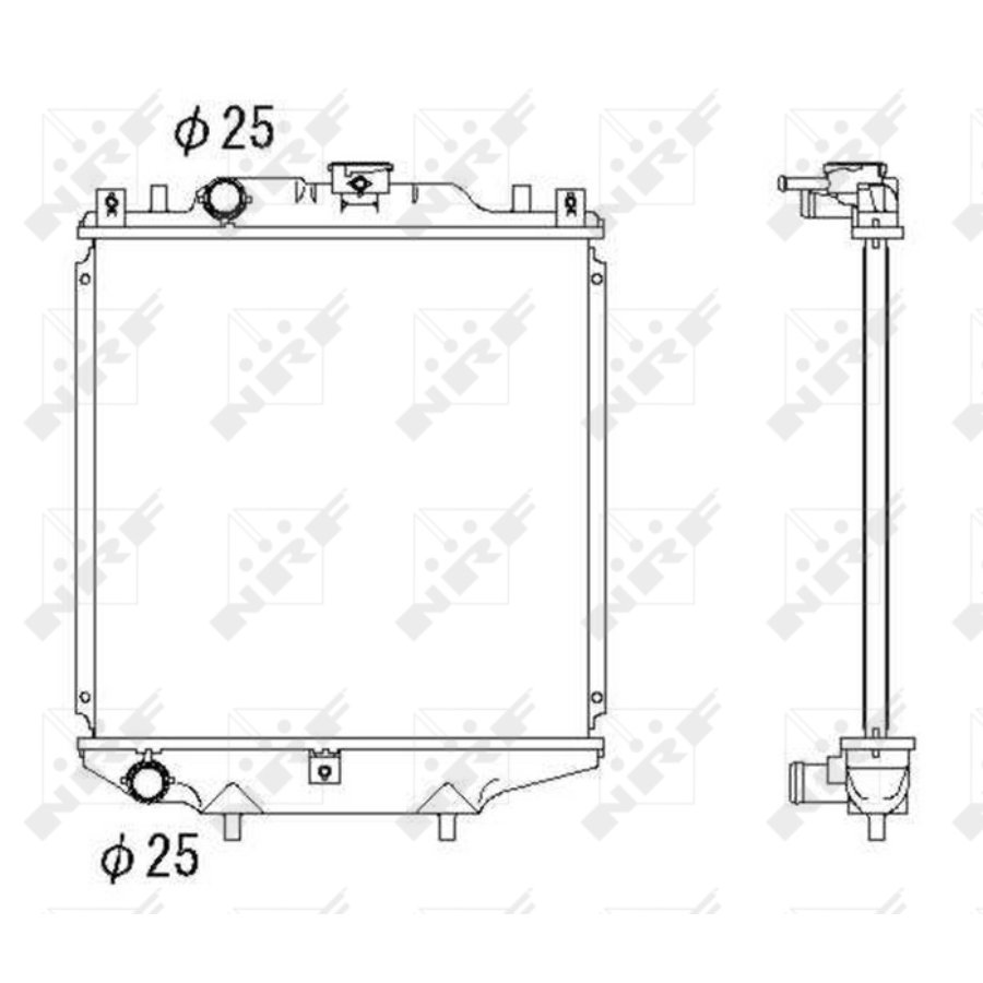 Radiatore NRF 507643 EASY FIT