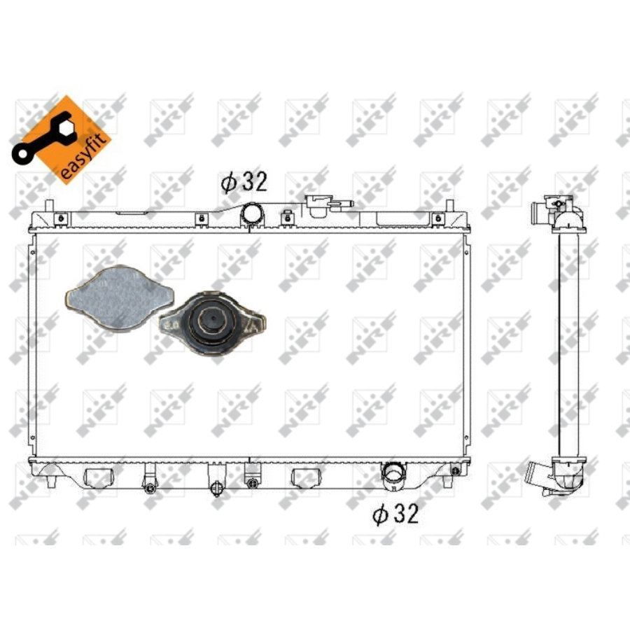 Radiatore NRF 507728 EASY FIT