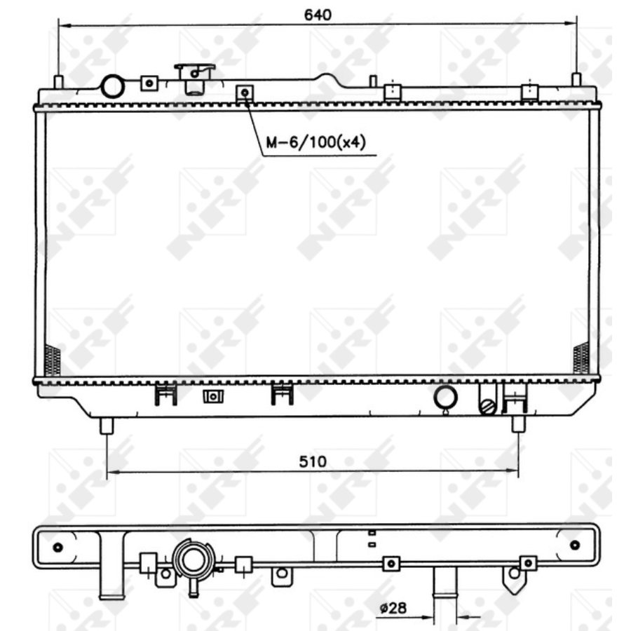 Radiatore NRF 509511 EASY FIT