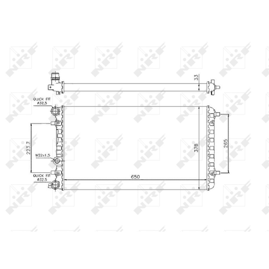 Radiatore NRF 509644