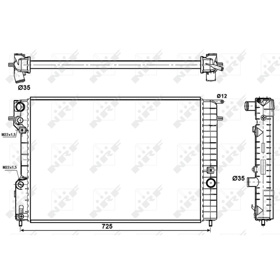 Radiatore NRF 509689 EASY FIT