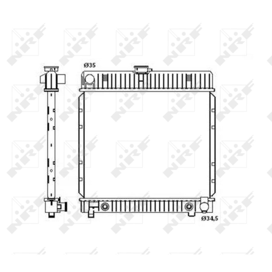 Radiatore NRF 514250 EASY FIT
