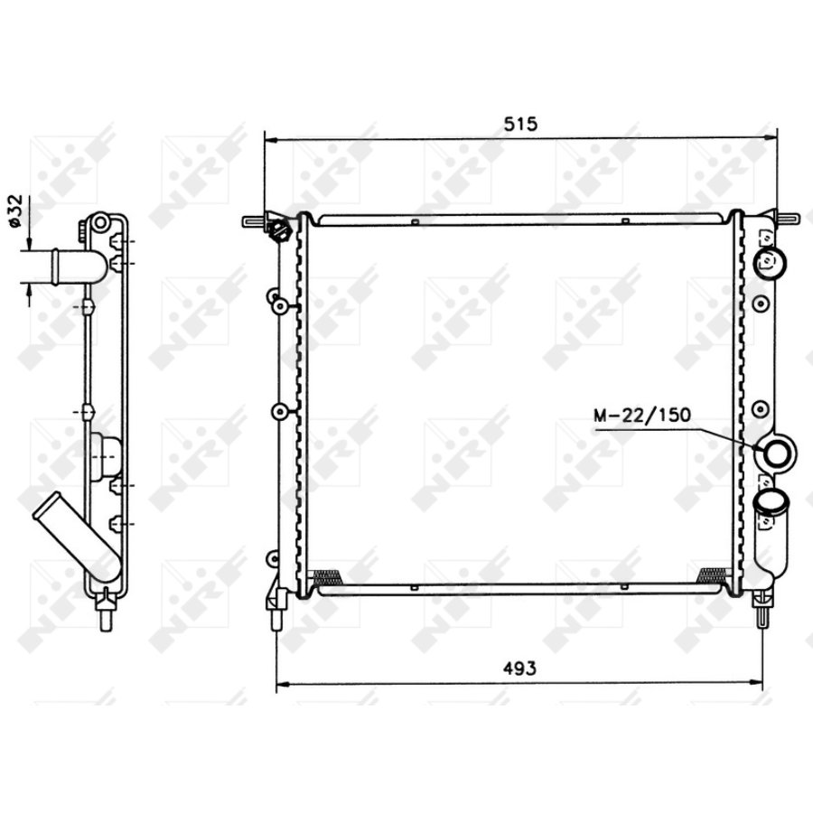 Radiatore NRF 516259