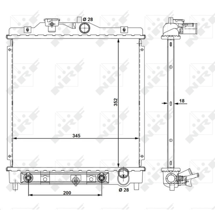 Radiatore NRF 516355 EASY FIT