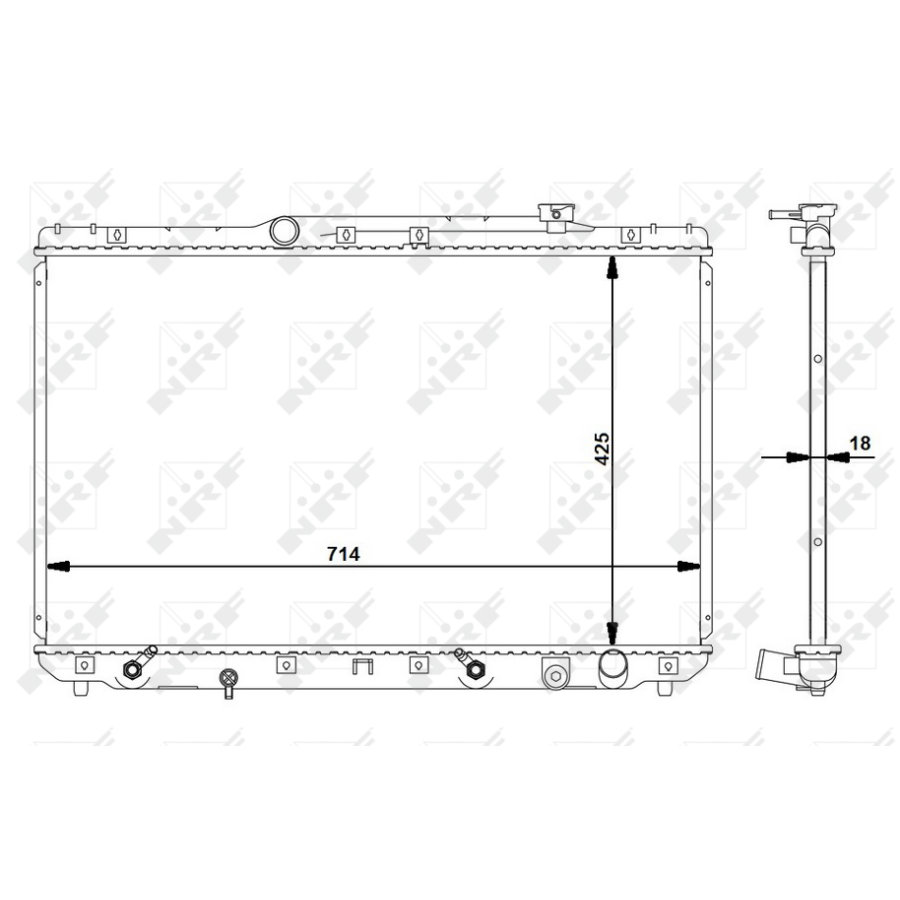 Radiatore NRF 516721 EASY FIT