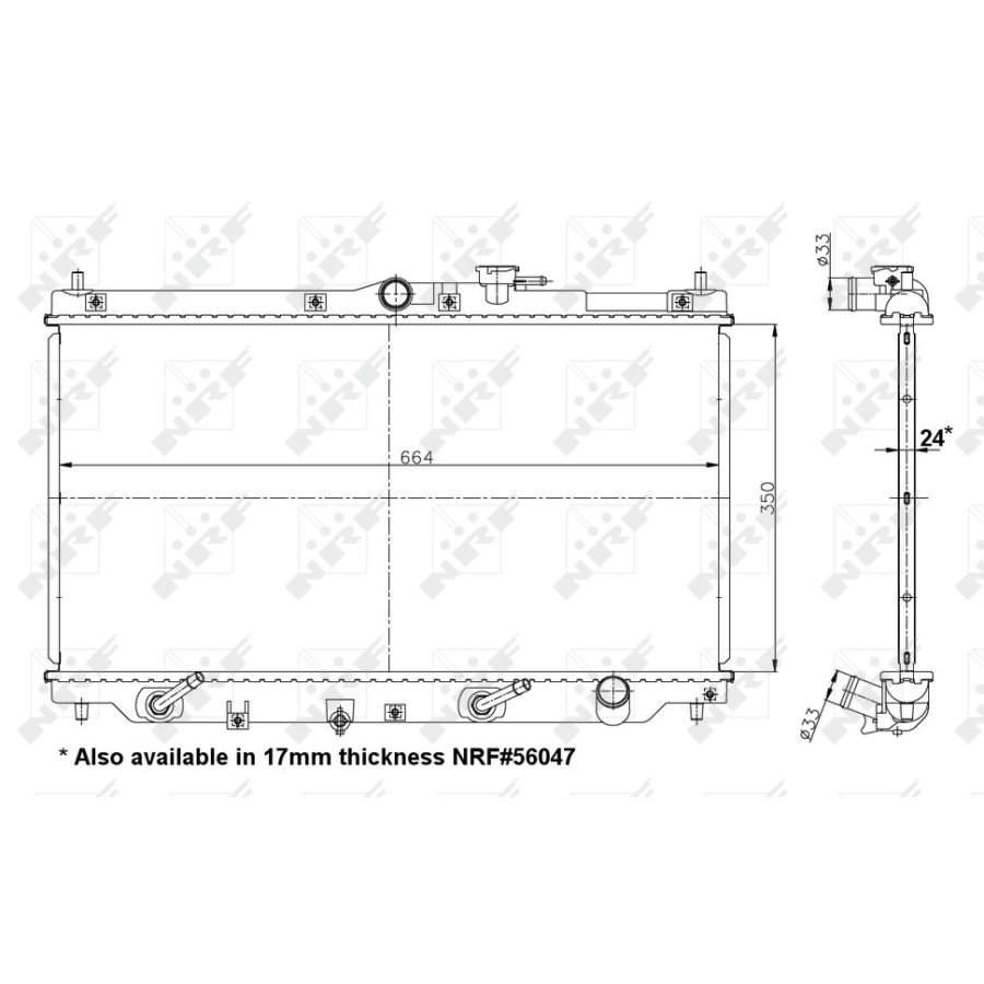 Radiatore NRF 517722 EASY FIT